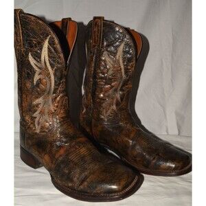 Dan Post Men’s Western Cowboy Boots DP6941 12 EW Brown Distressed Leather